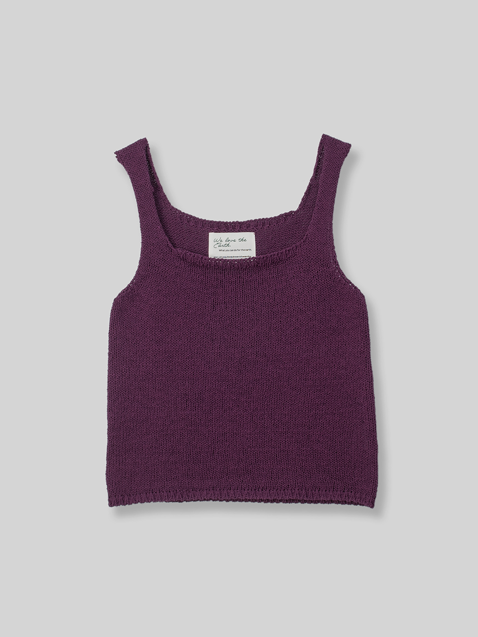 sleeveless knit top - purpleBRENDA BRENDEN