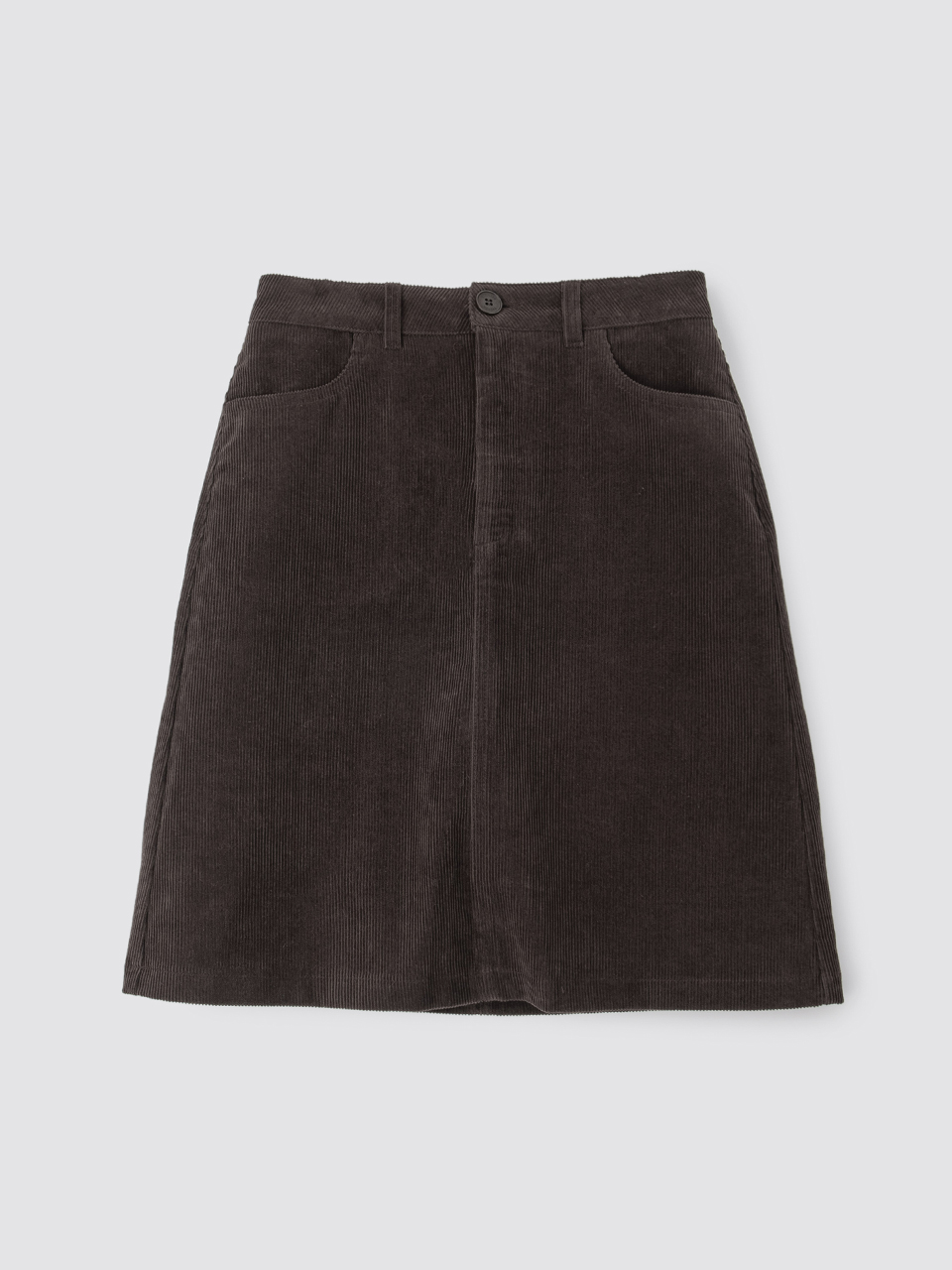 corduroy middle skirt - brownBRENDA BRENDEN