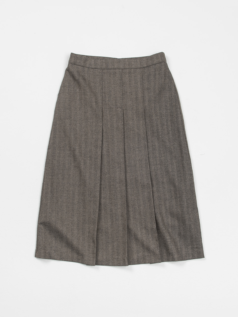 autumn pleats skirt - brownBRENDA BRENDEN