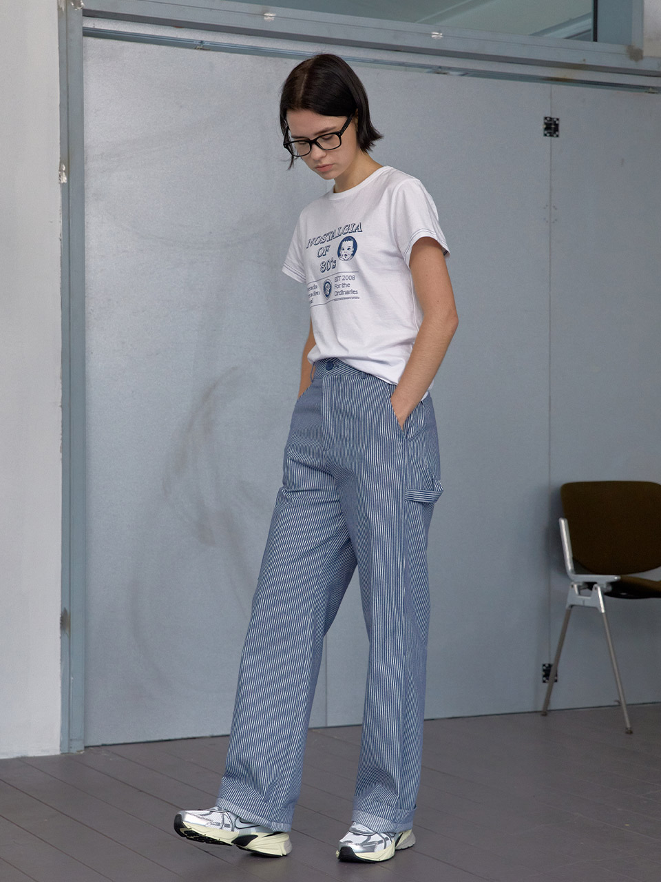 3rd / 80&#039;s print t-shirt - blueBRENDA BRENDEN