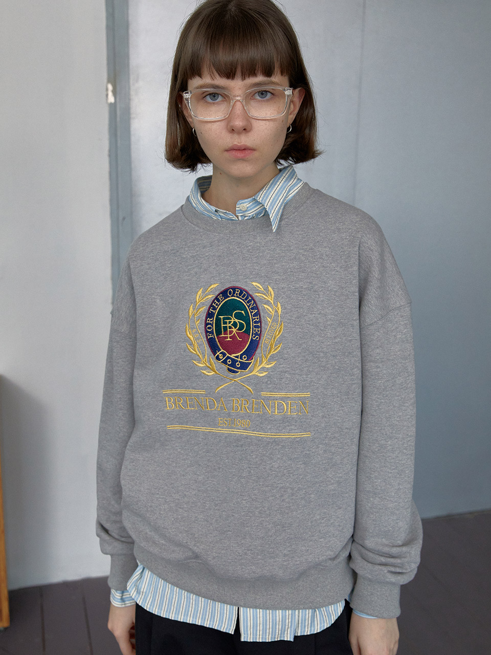 2nd / classic sweatshirts - greyBRENDA BRENDEN