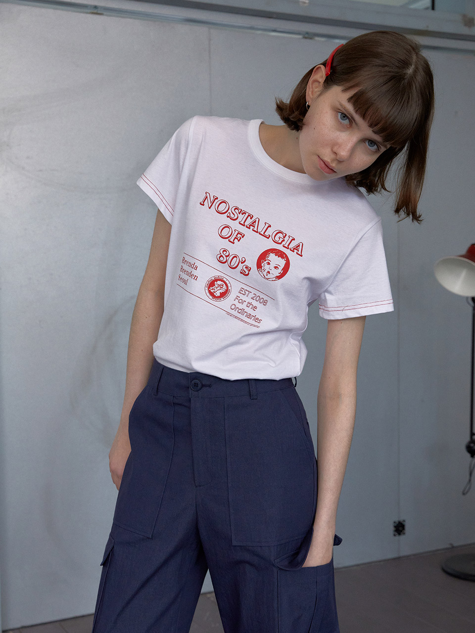 3rd / 80&#039;s print t-shirt - redBRENDA BRENDEN